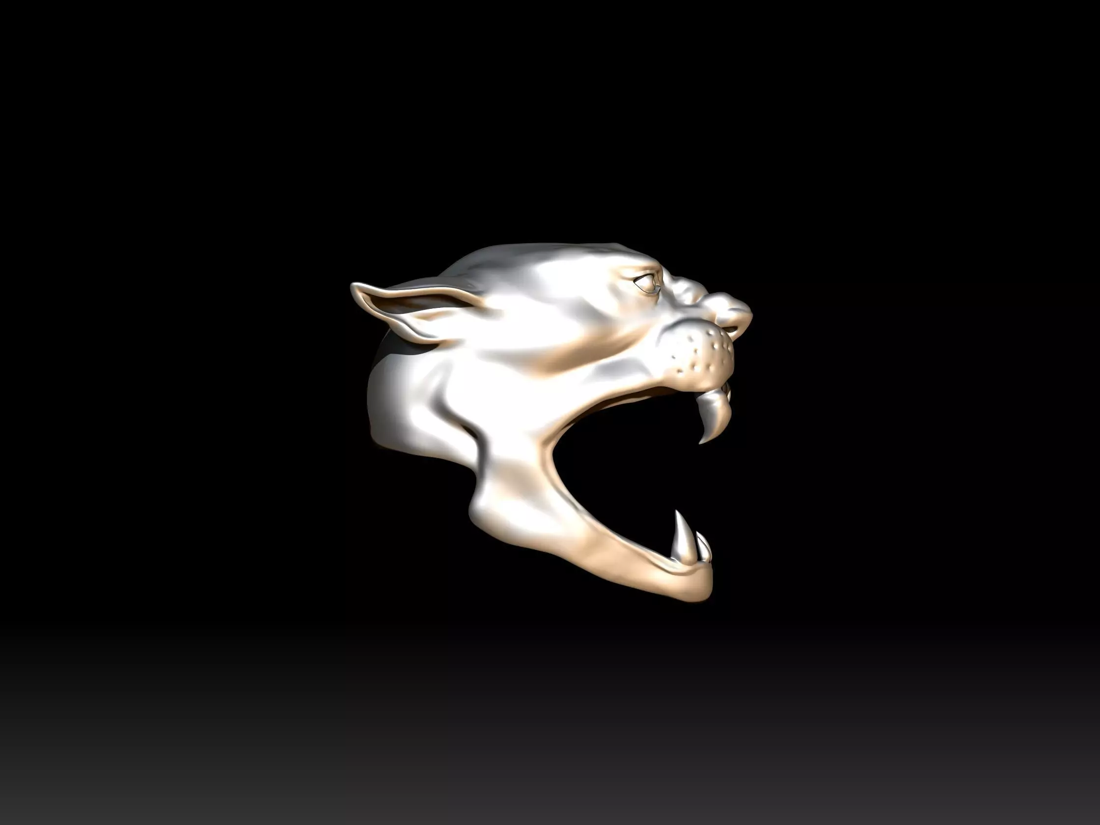 Aztec Jaguar Warrior Helmet  3D print model_4