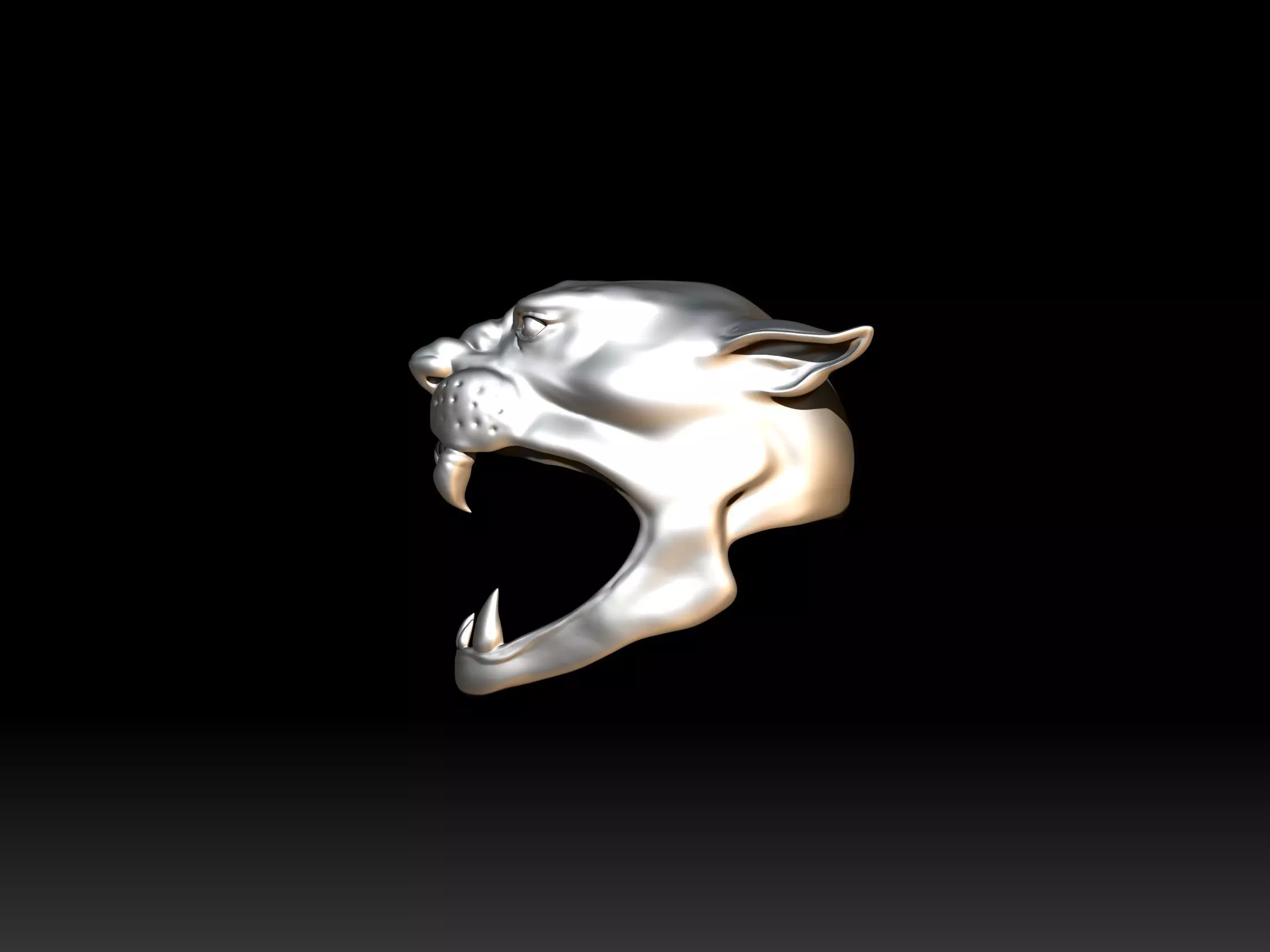 Aztec Jaguar Warrior Helmet  3D print model_2