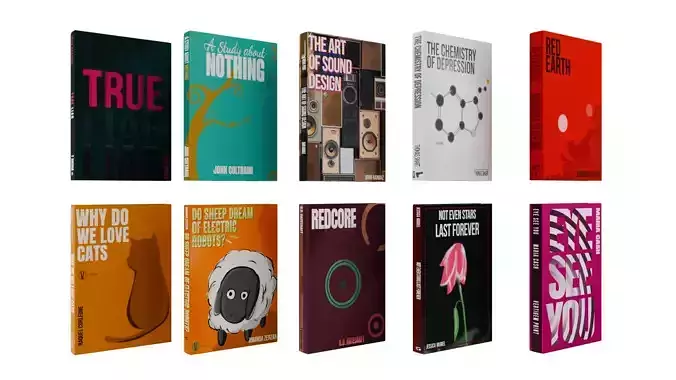 Low Poly Book Collection Vol 1