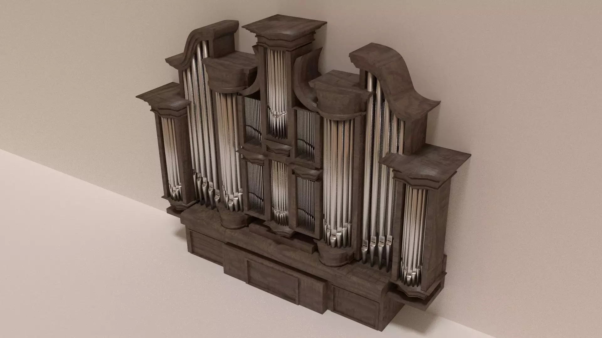 Pipe Organ 3D model_0