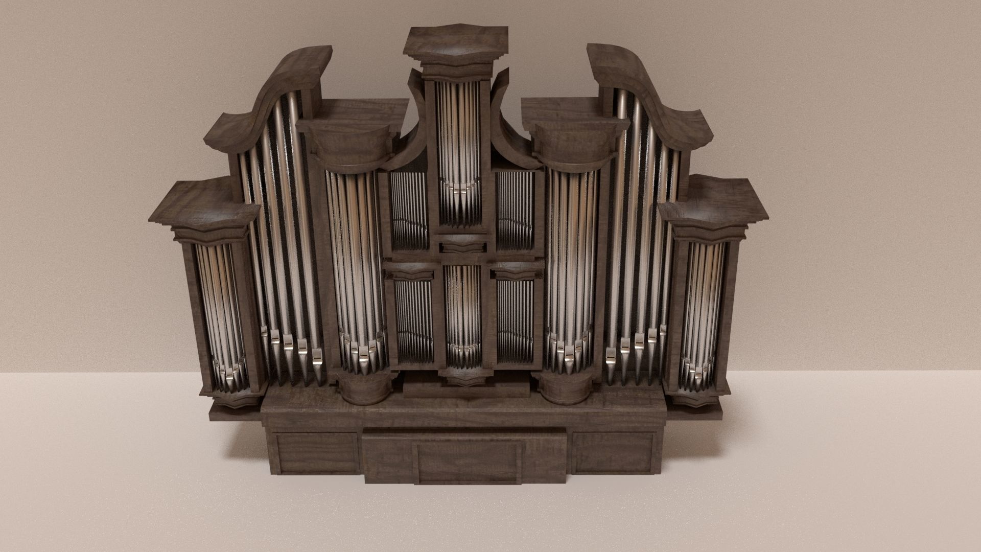 Pipe Organ 3D model_1