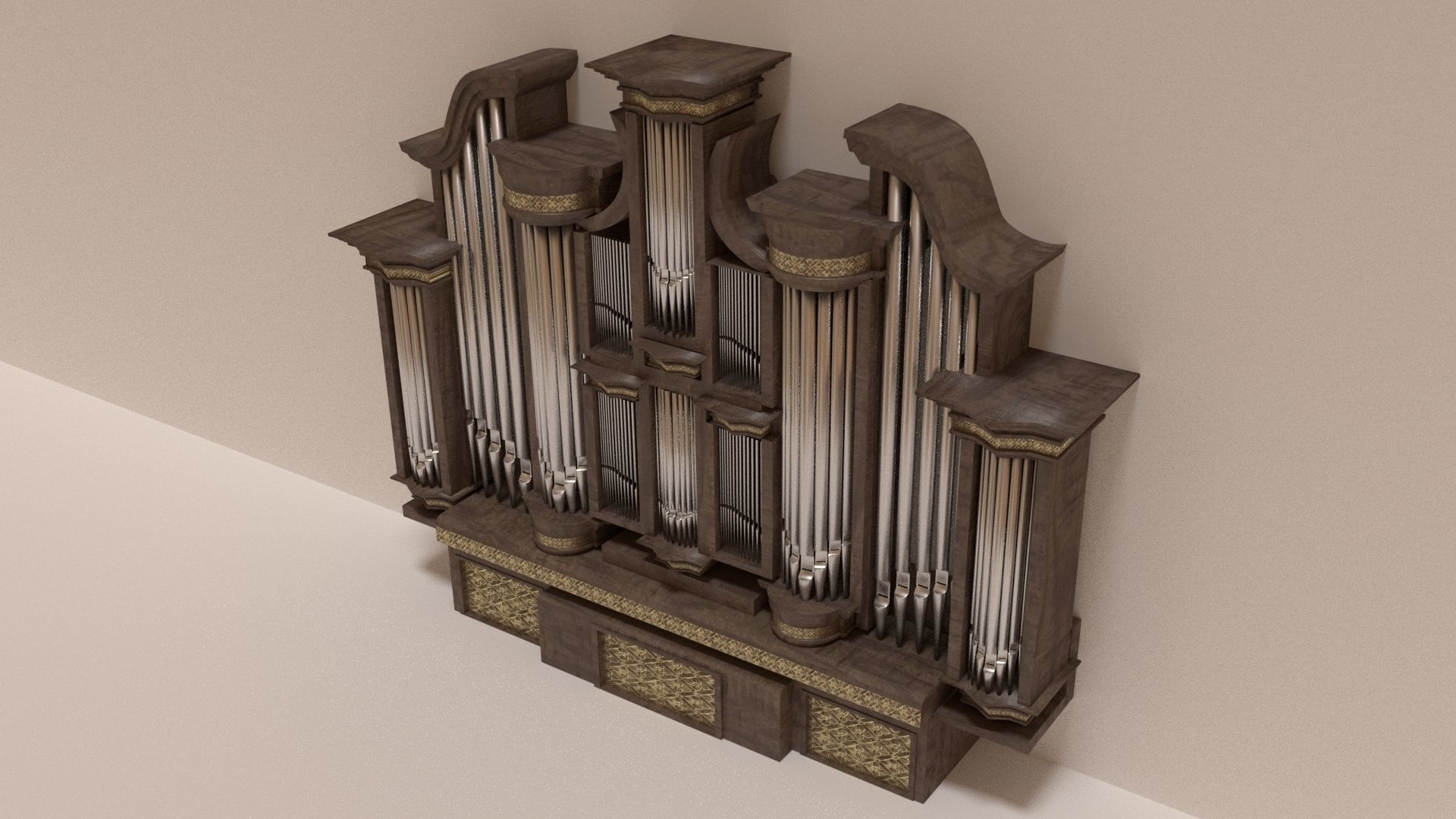 Pipe Organ 3D model_2