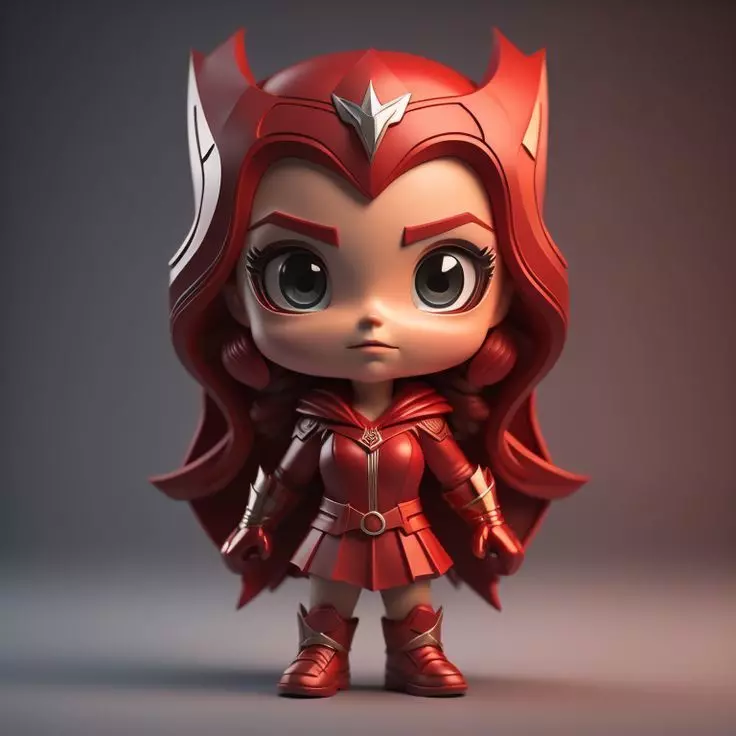 Chibi Scarlet Sorceress 3D print model