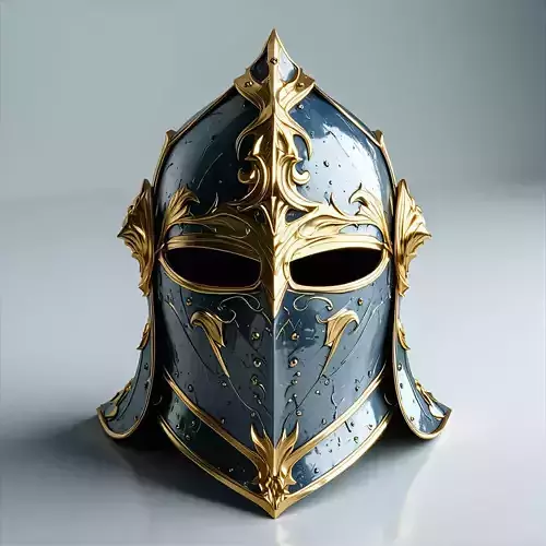 Ornate Fantasy Knight Helmet