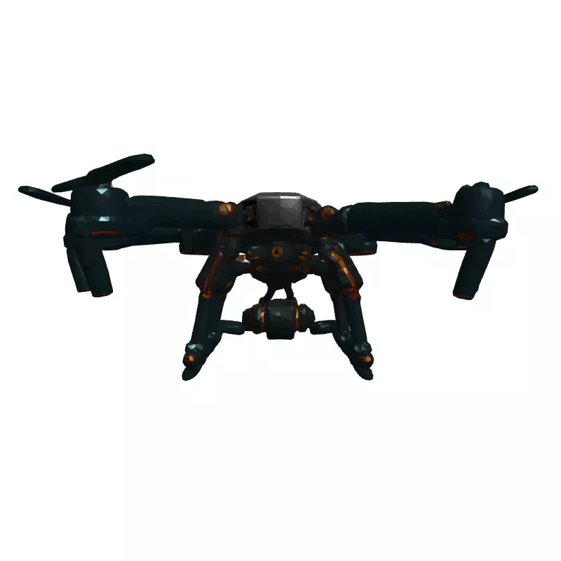 Realistic Quadcopter Drone 3D Model Low-poly 3D model_4