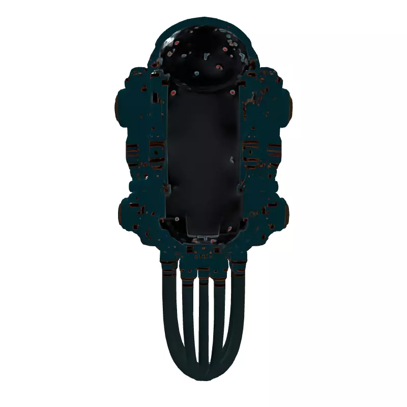 SciFi Floating Robot Drone 3D Model Low-poly 3D model_7