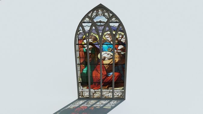 Gothic Window 3D model