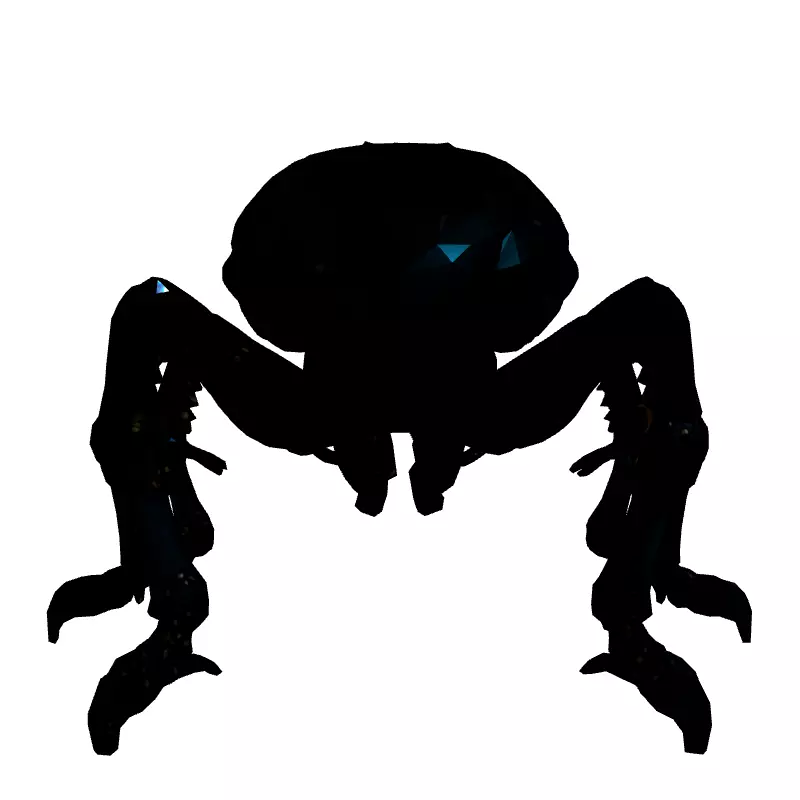 SciFi Robotic Beetle Animated Game Asset Low-poly 3D model_4