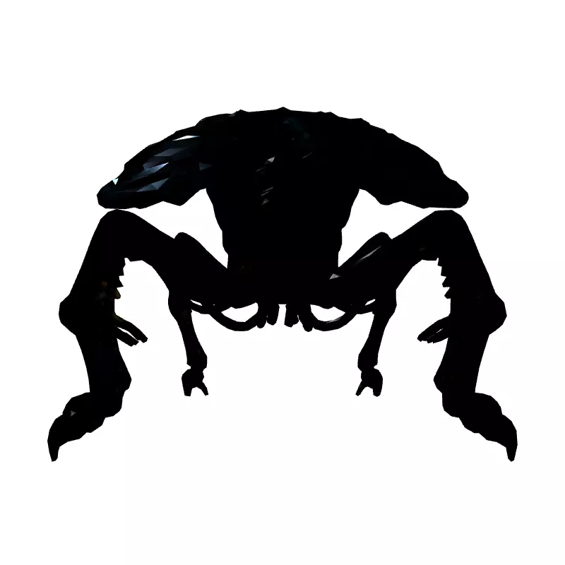 SciFi Robotic Beetle Animated Game Asset Low-poly 3D model_7