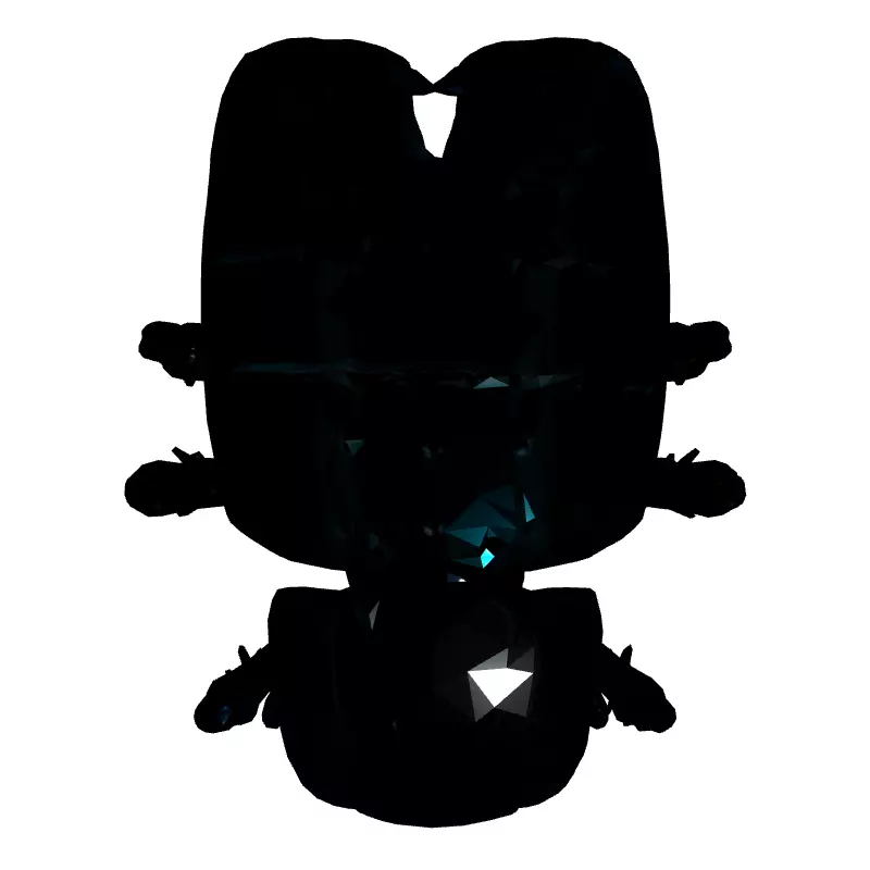 SciFi Robotic Beetle Animated Game Asset Low-poly 3D model_8