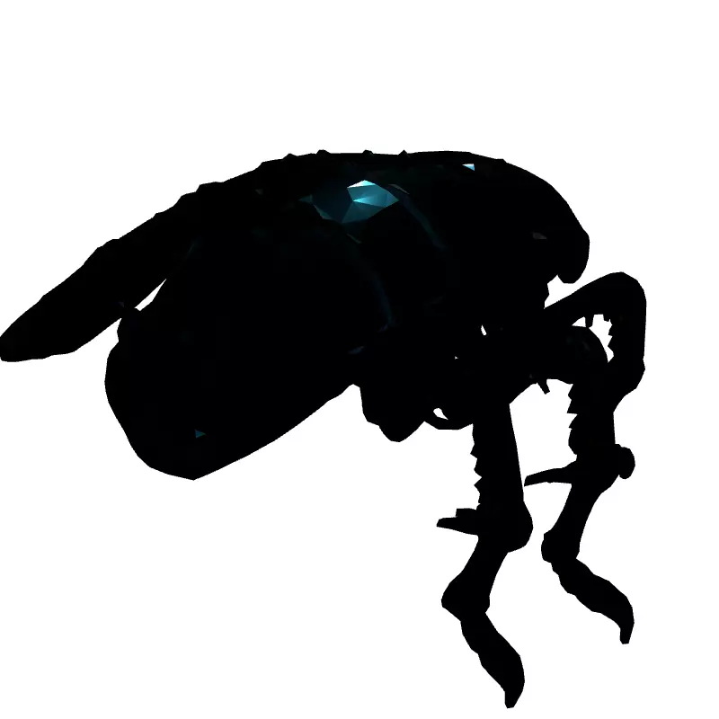 SciFi Robotic Beetle Animated Game Asset Low-poly 3D model_6