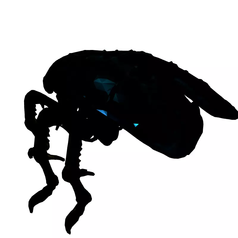 SciFi Robotic Beetle Animated Game Asset Low-poly 3D model_5