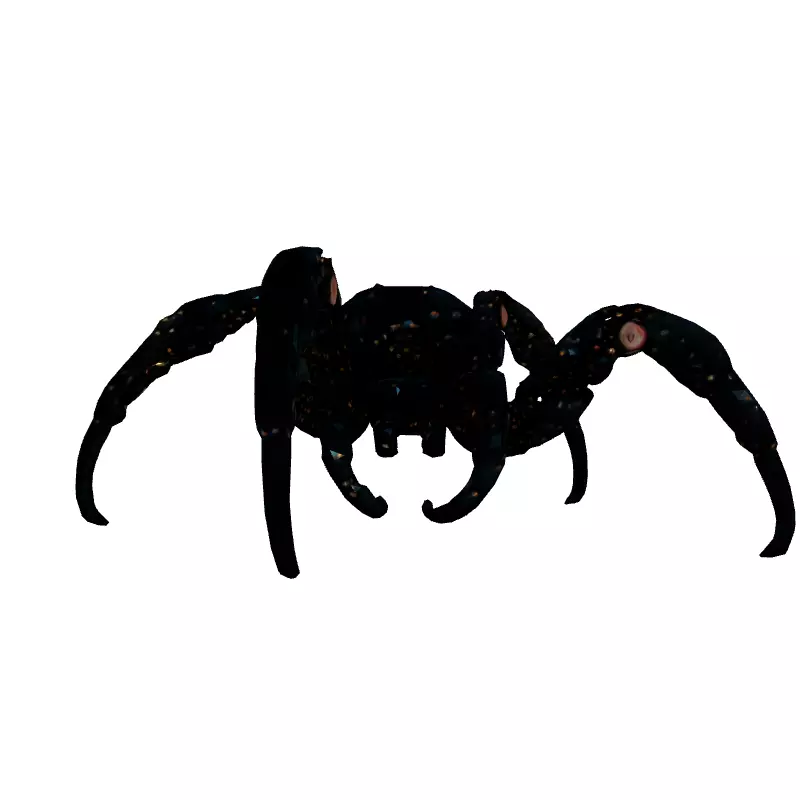 SciFi Mechanical Spider Robot Rigged Low-poly 3D model_4