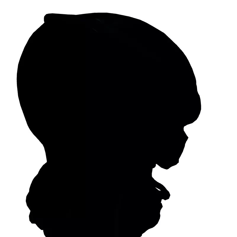 SciFi Alien Helmet with Blue Lights Low-poly 3D model_6