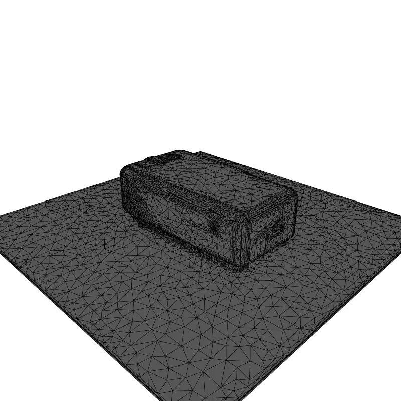 Realistic Modern Projector 3D Model Low-poly 3D model_9