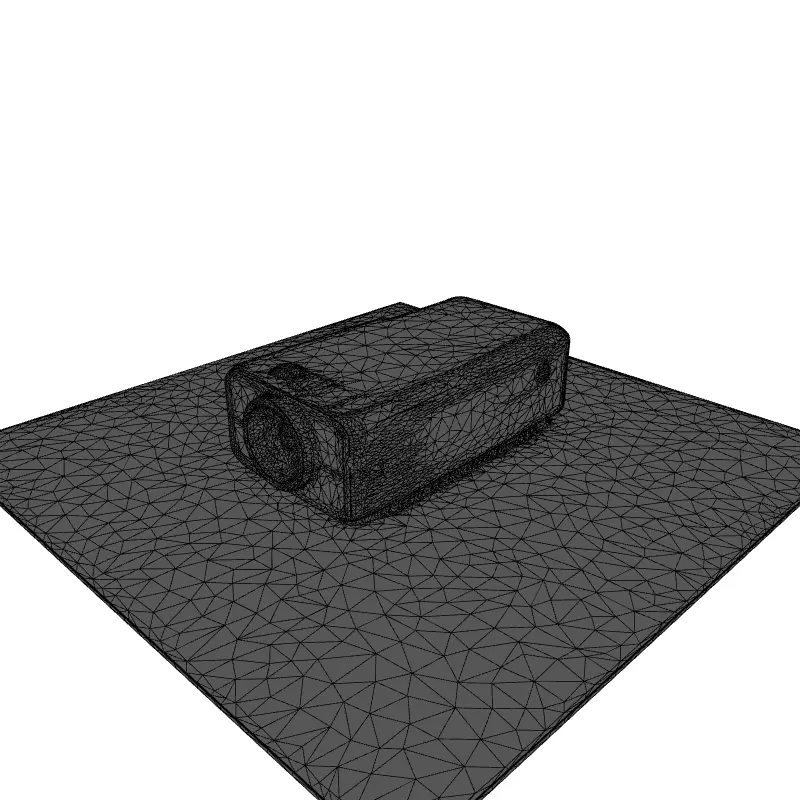 Realistic Modern Projector 3D Model Low-poly 3D model_1