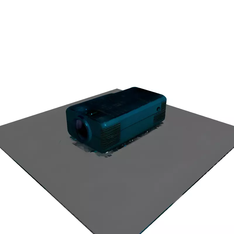 Realistic Modern Projector 3D Model Low-poly 3D model_3