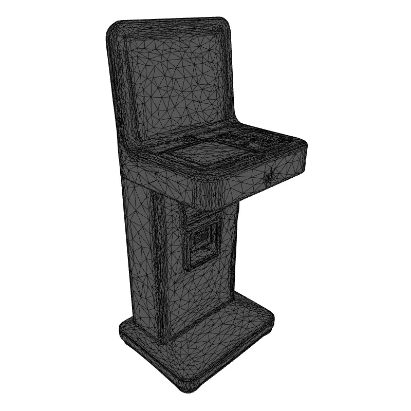 Modern Payment Kiosk 3D Model Low-poly 3D model_1