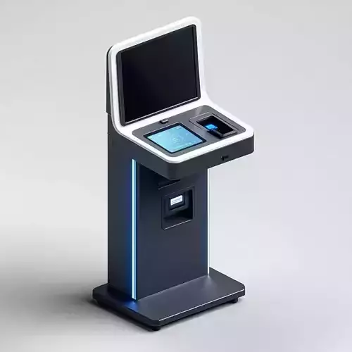 Modern Payment Kiosk 3D Model Low-poly 3D model Modern Payment Kiosk 3D Model Low-poly 3D model