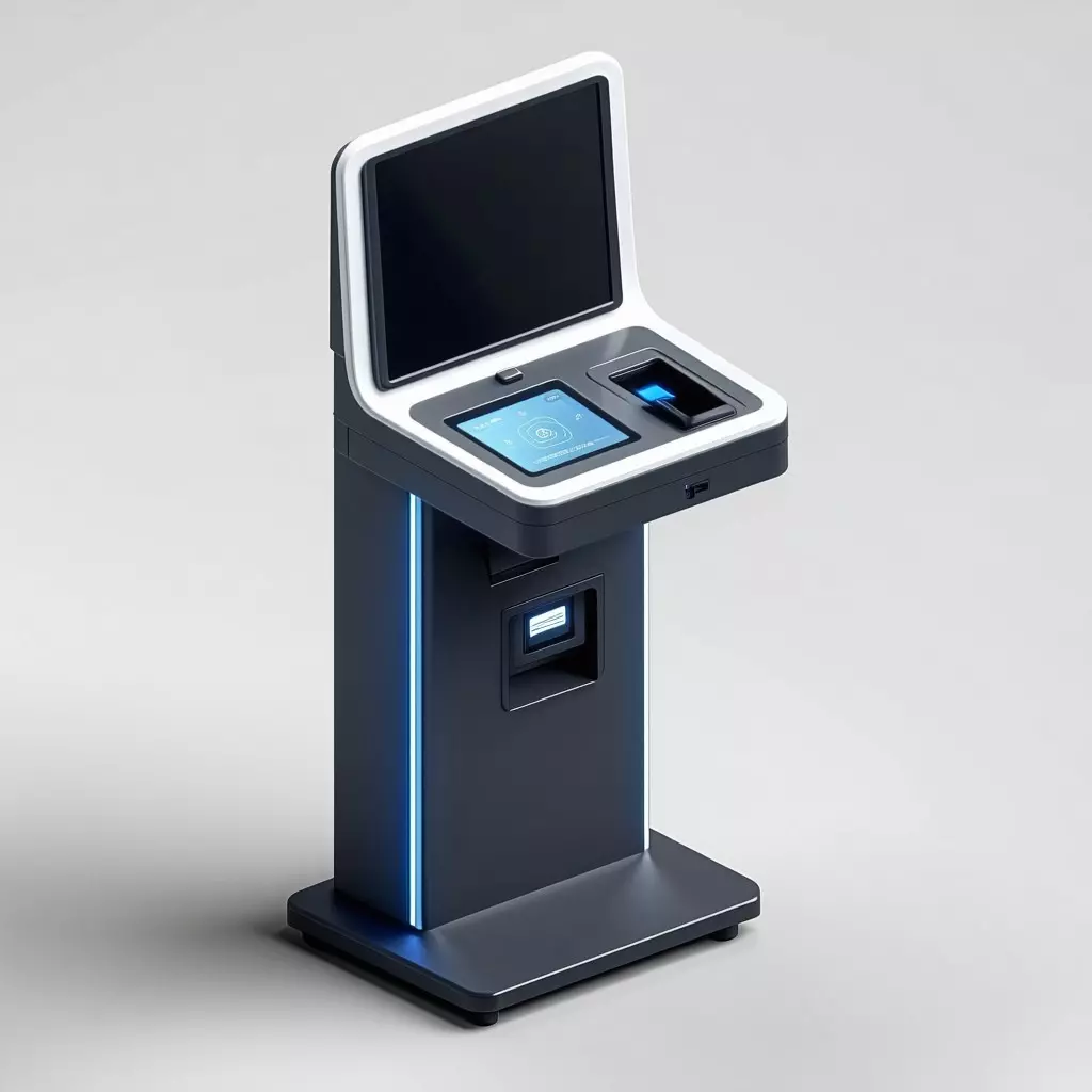 Modern Payment Kiosk 3D Model Low-poly 3D model_0