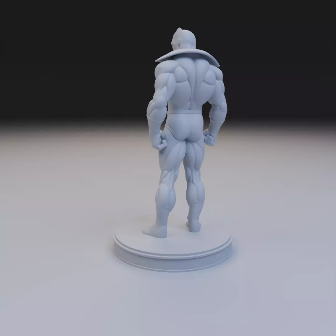 black panther classic anime style 3D print model_8