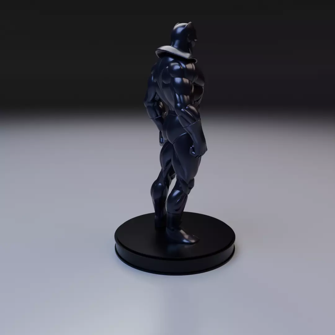 black panther classic anime style 3D print model_13