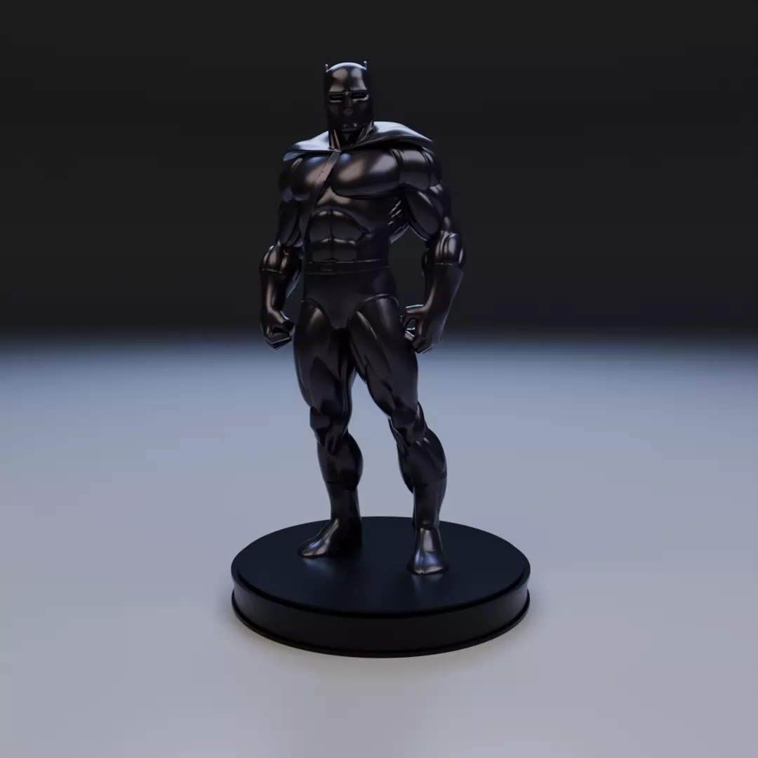 black panther classic anime style 3D print model_15
