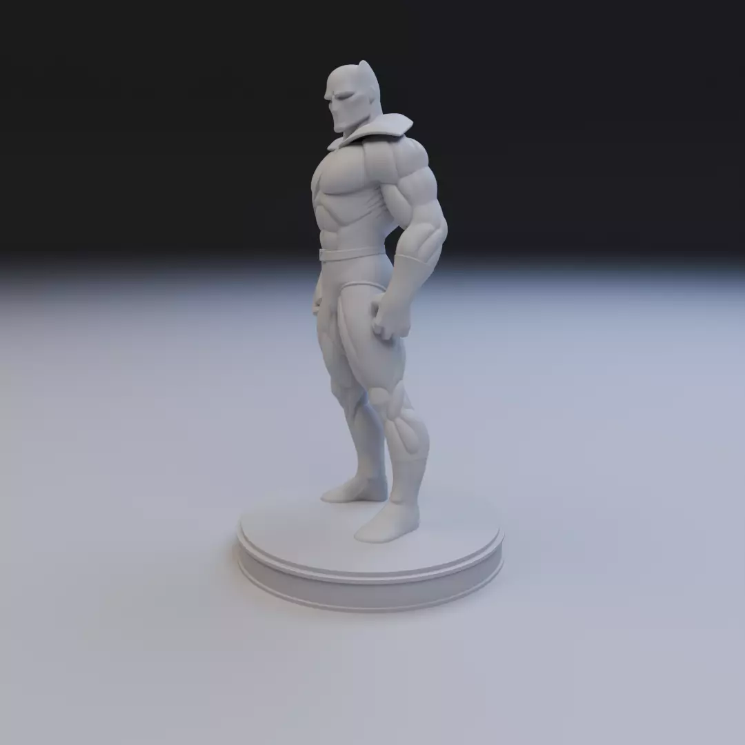 black panther classic anime style 3D print model_10