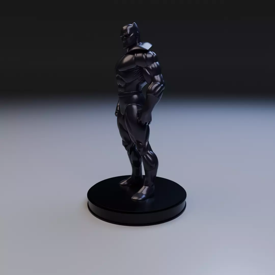 black panther classic anime style 3D print model_9