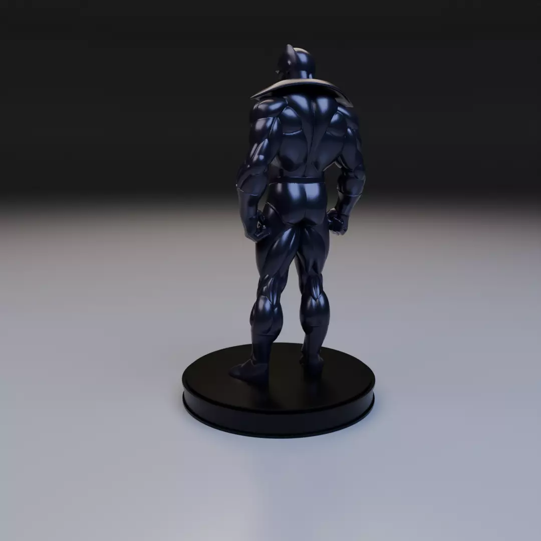 black panther classic anime style 3D print model_7