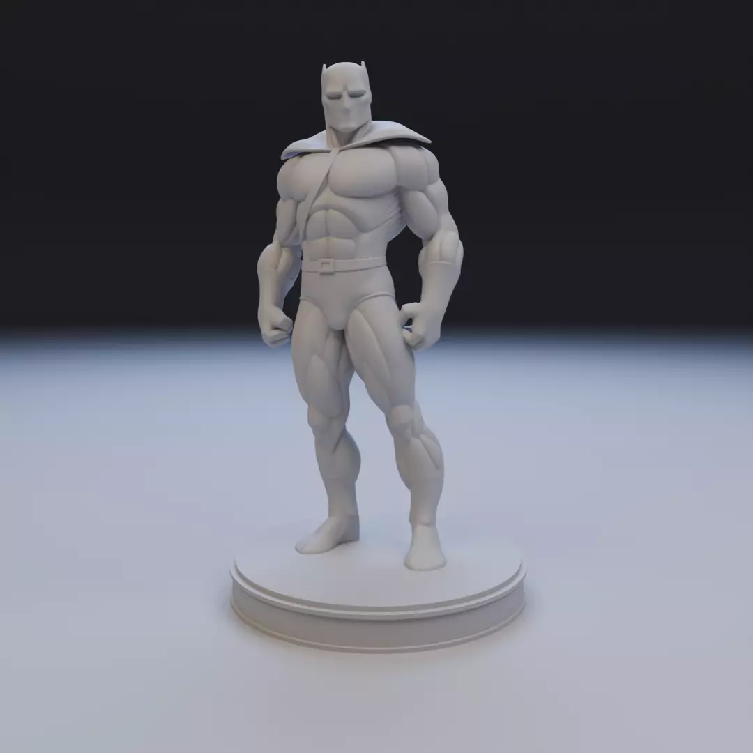 black panther classic anime style 3D print model_16