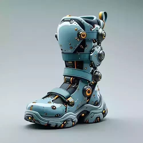 SciFi Futuristic Robotic Boot