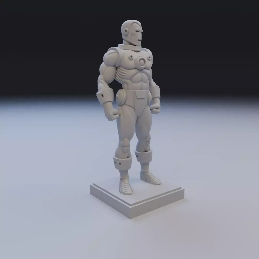 classic iron man anime style 3D print model_11