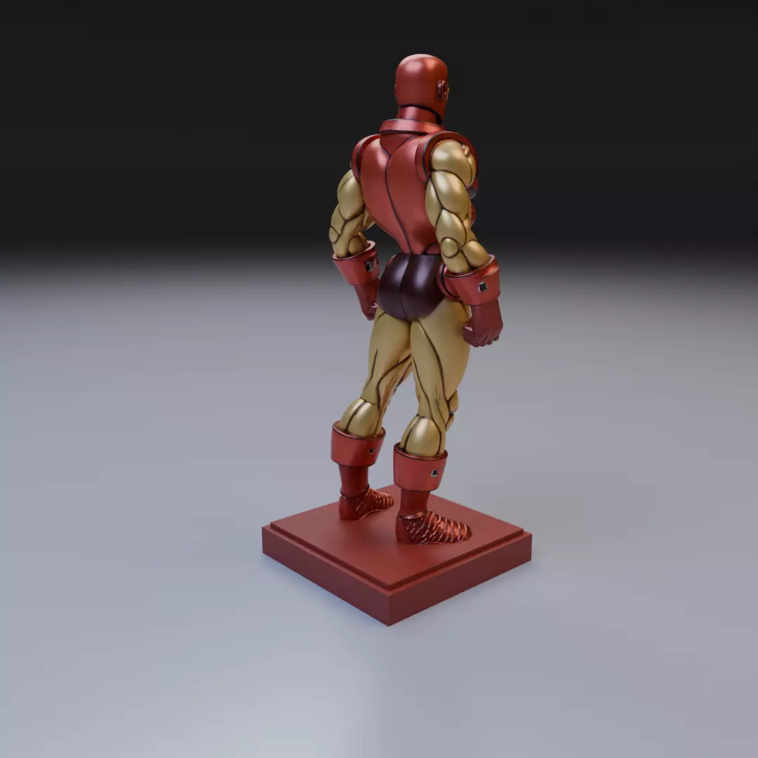 classic iron man anime style 3D print model_14