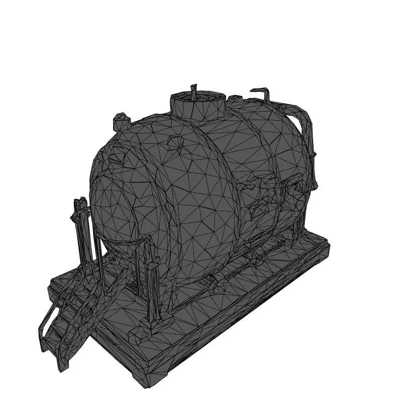SciFi Mobile Habitation Module Low-poly 3D model_9