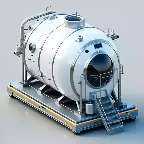 SciFi Mobile Habitation Module Low-poly 3D model SciFi Mobile Habitation Module Low-poly 3D model