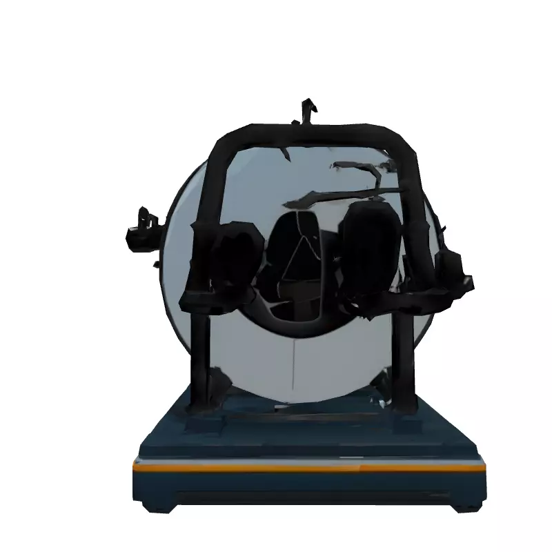 SciFi Mobile Habitation Module Low-poly 3D model_7