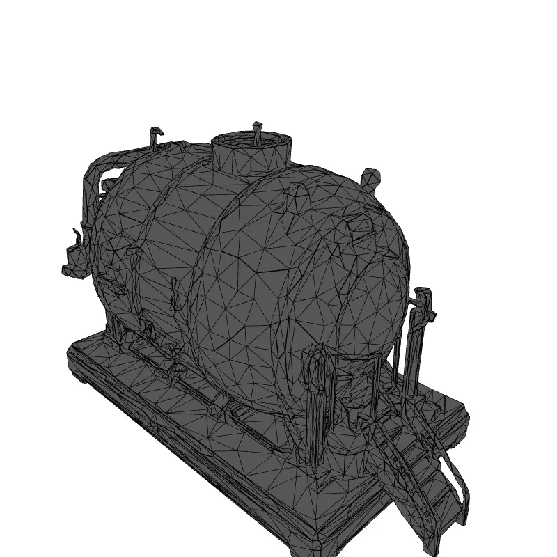SciFi Mobile Habitation Module Low-poly 3D model_1