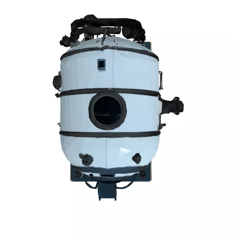 SciFi Mobile Habitation Module Low-poly 3D model_8