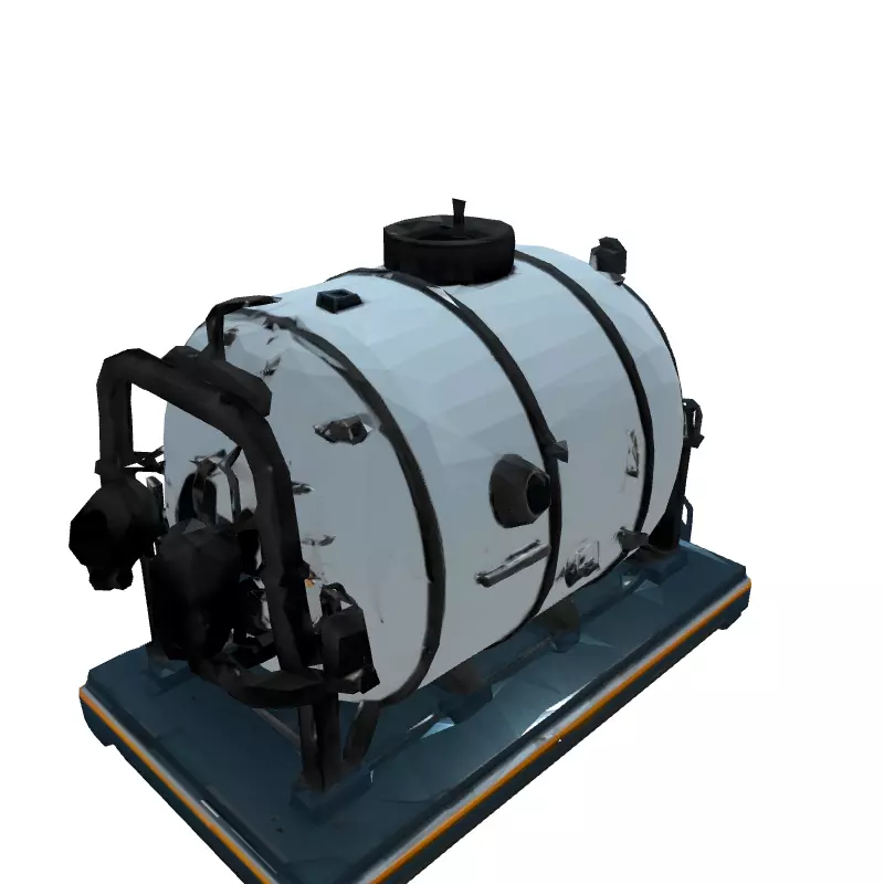 SciFi Mobile Habitation Module Low-poly 3D model_6