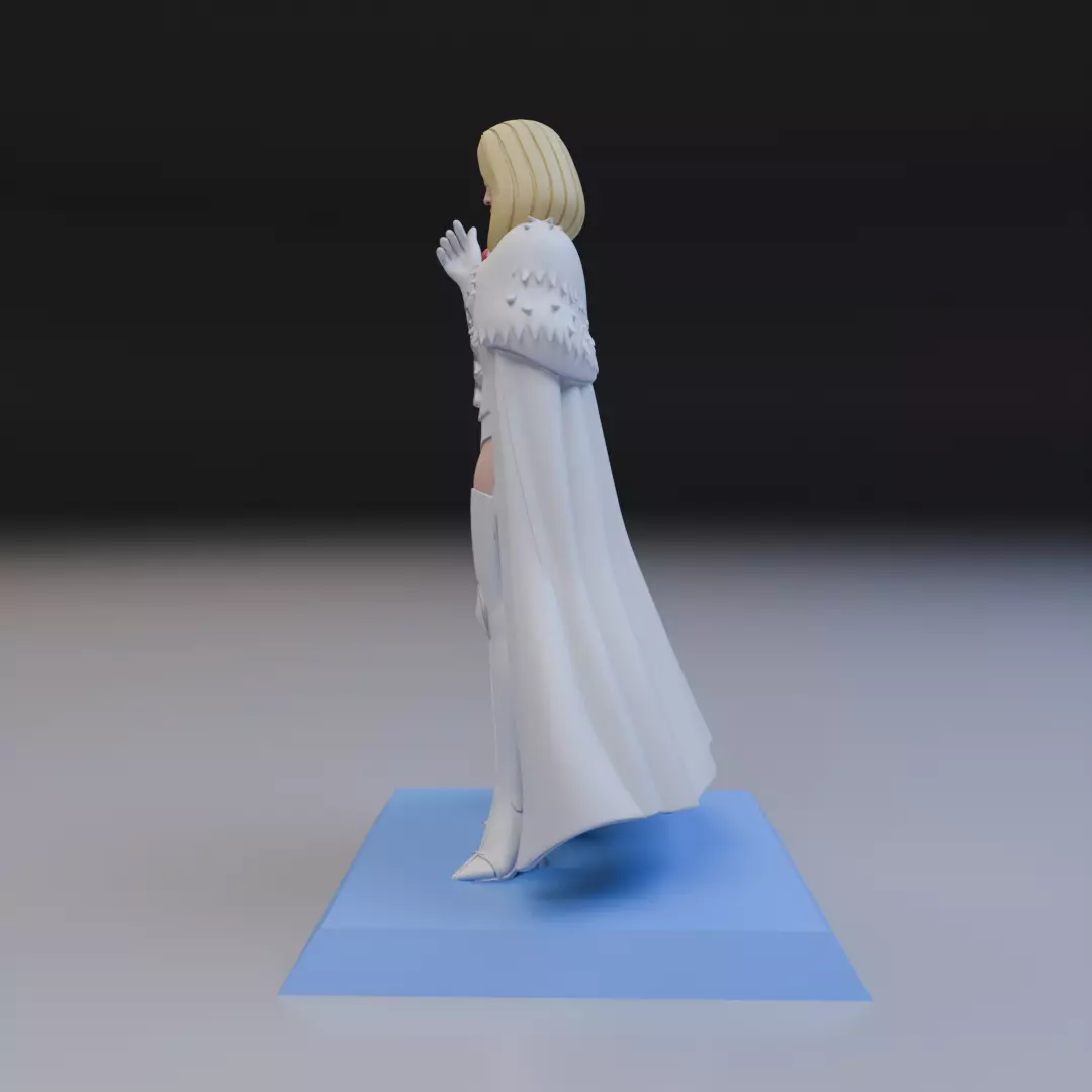 emma frost classic anime style 3D print model_3