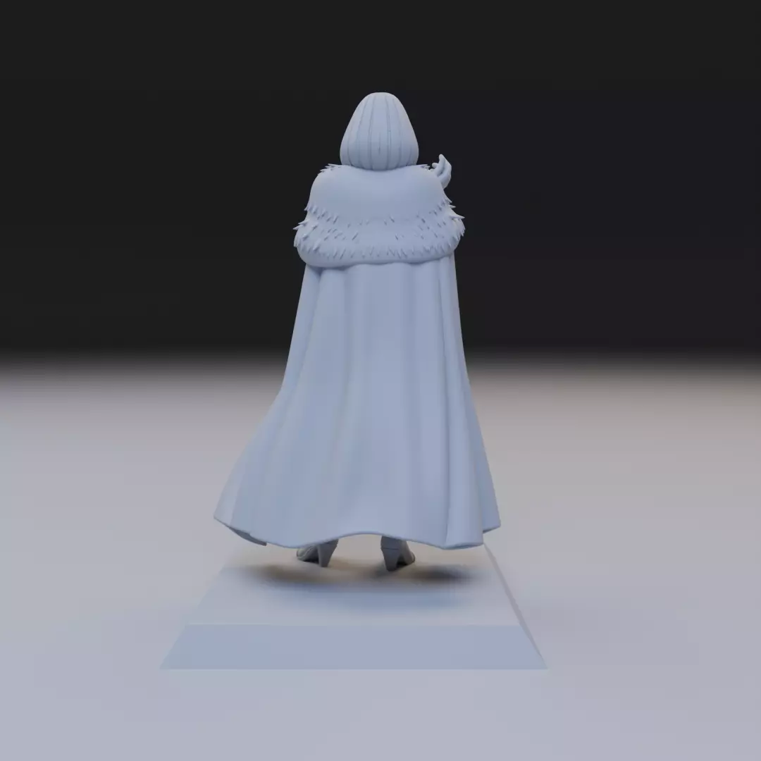 emma frost classic anime style 3D print model_6