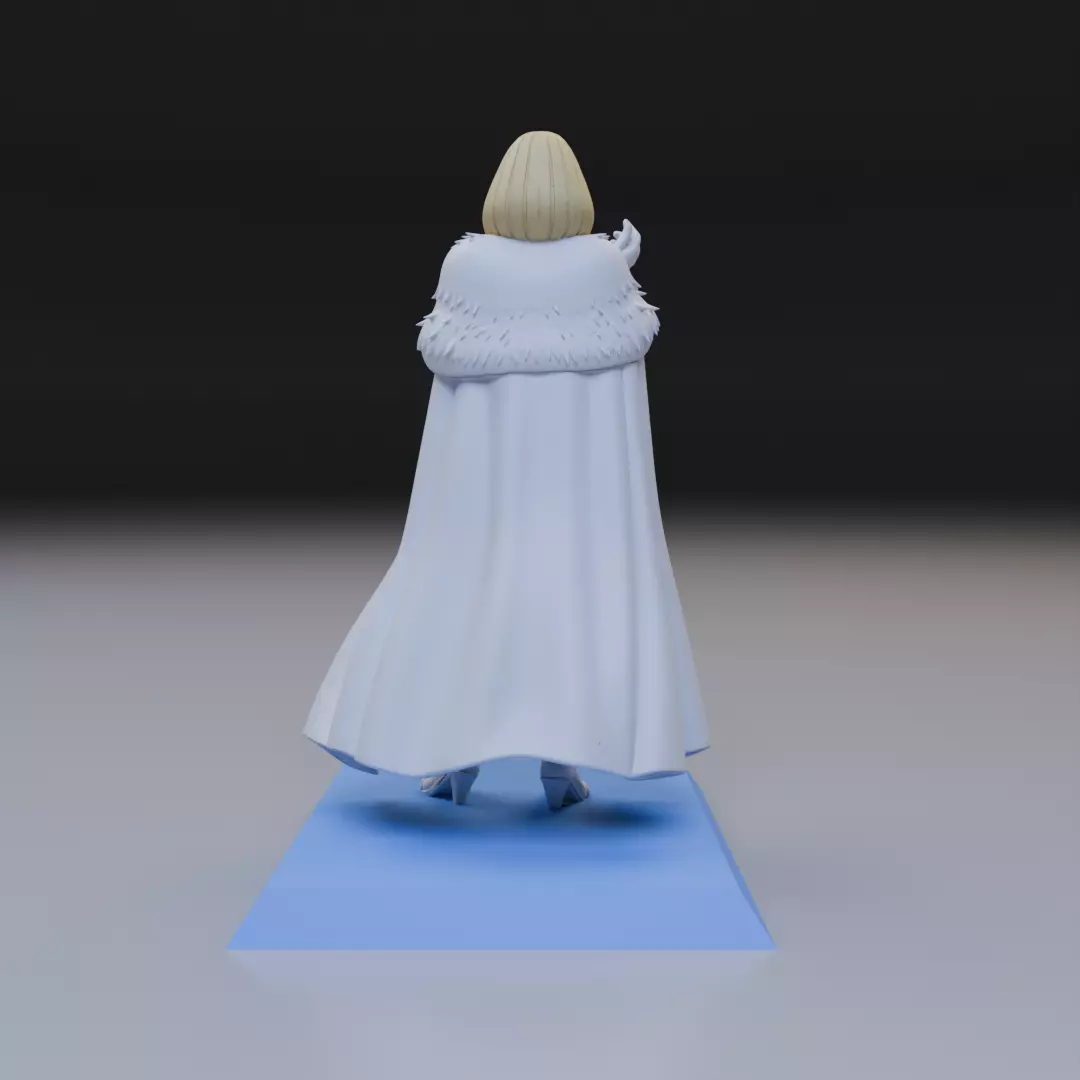 emma frost classic anime style 3D print model_5