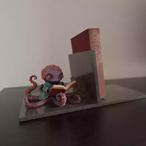 octopus book stand 3D print model