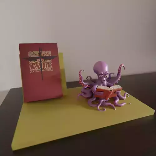 scholar octopus book stand