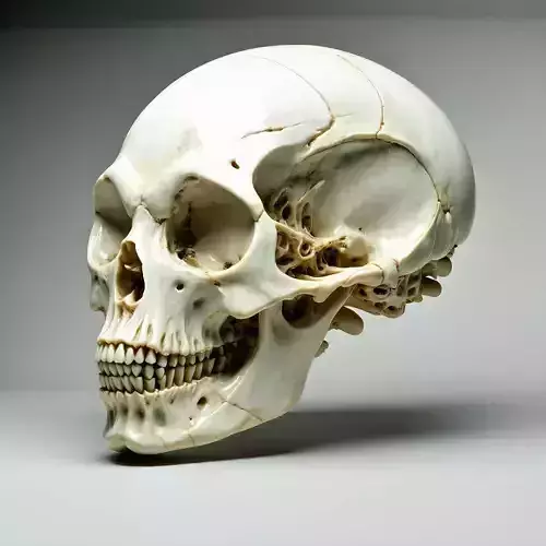 Realistic Human Skull 3D Model