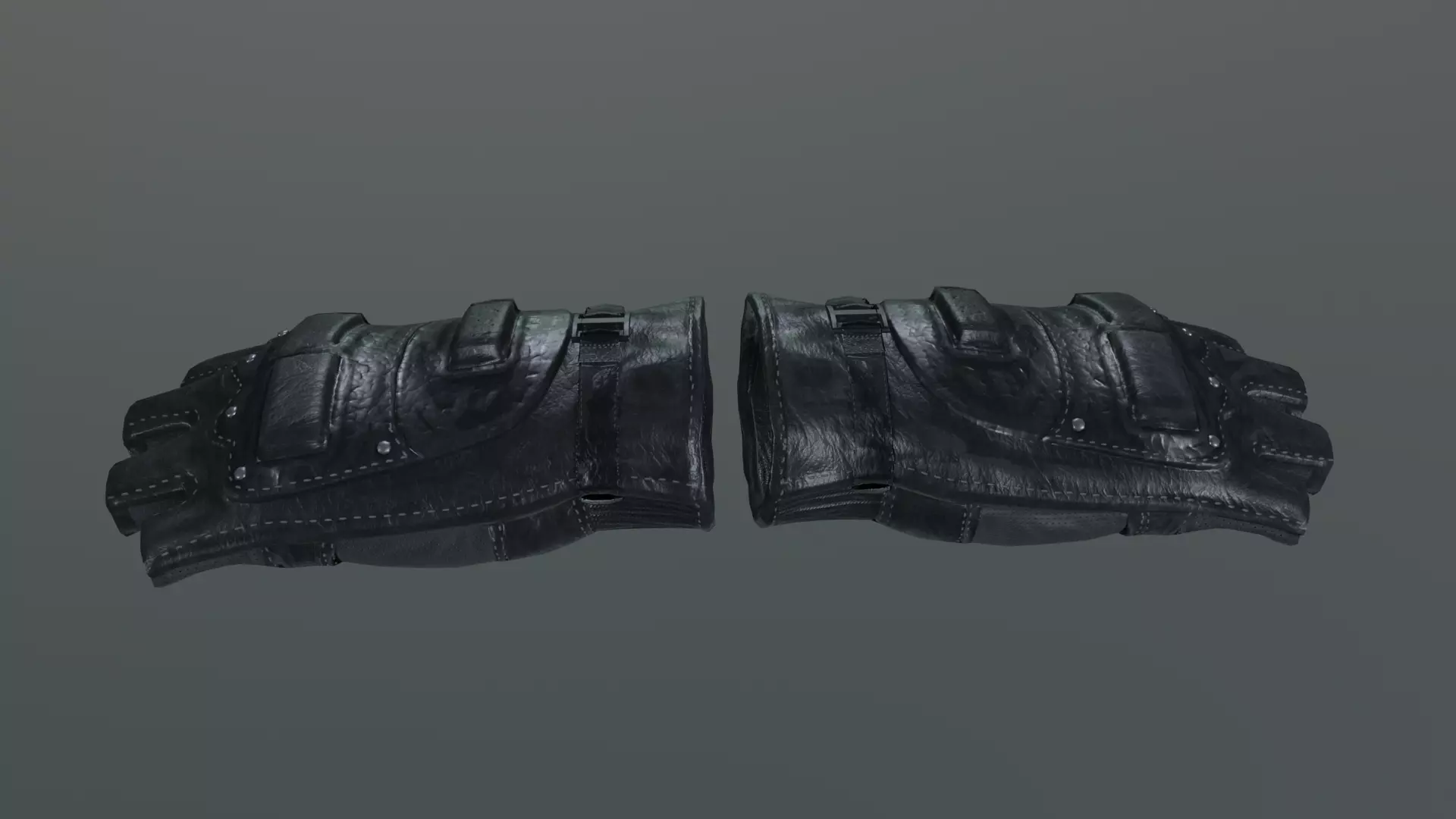 Tactical Gloves Low-poly 3D model_0