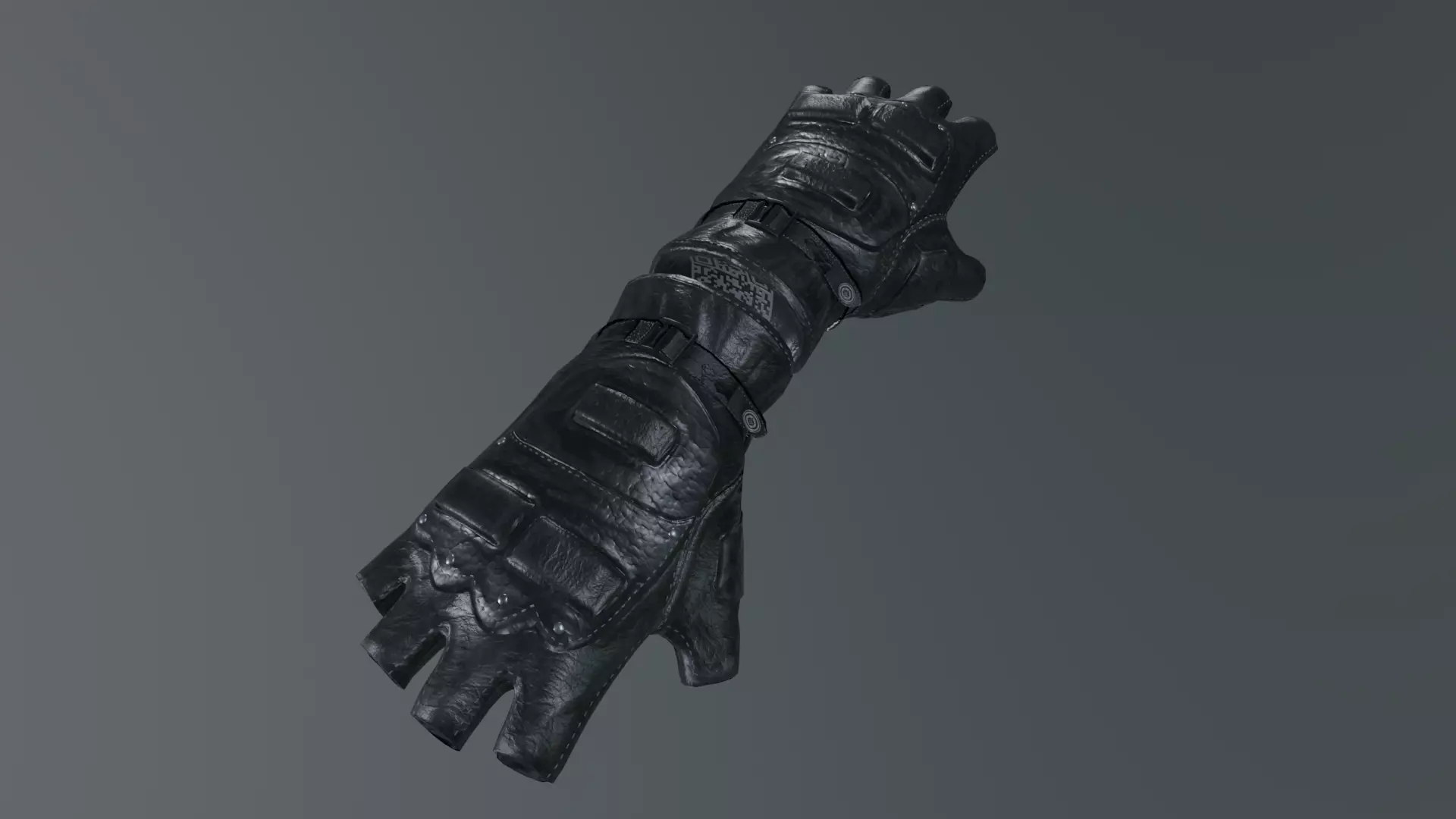 Tactical Gloves Low-poly 3D model_3