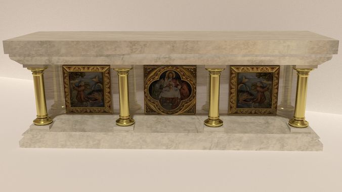 church altar 3D model
