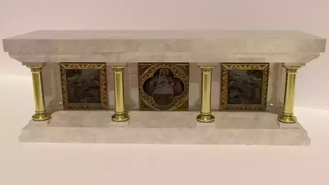 church altar 3D model